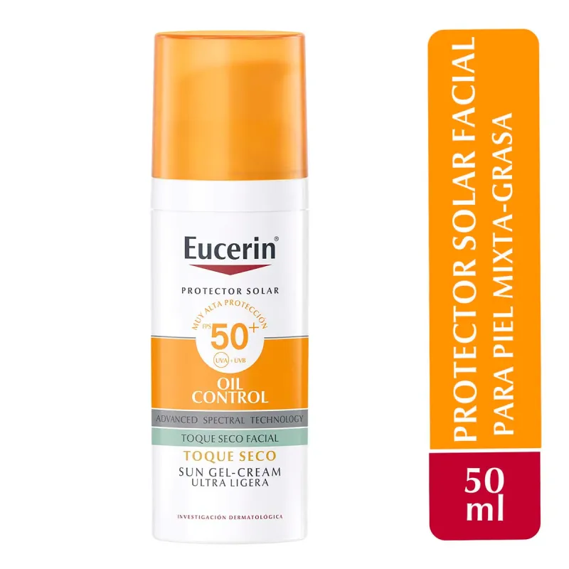 Eucerin Sun Face Oil Control FPS 50+ Tono Claro