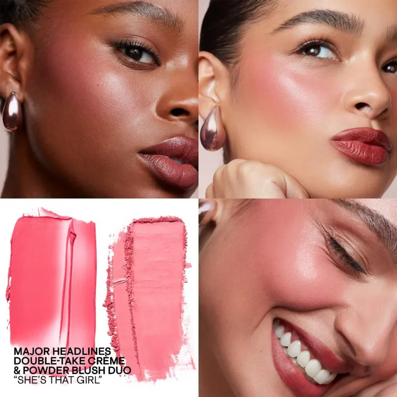 Major headlines double-take crème & powder blush duo
