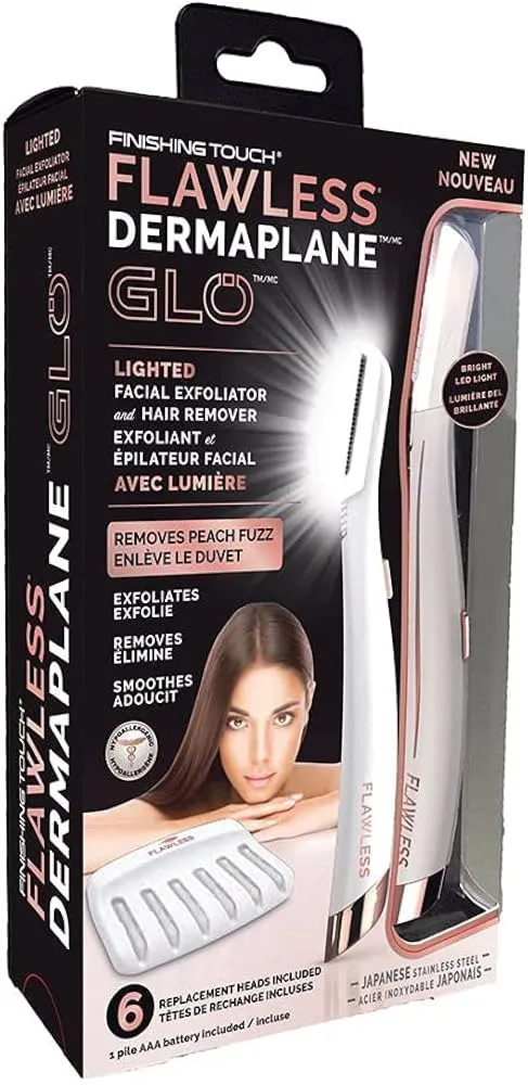 exfoliador facial Finishing Touch Flawless Dermaplane Glow. 